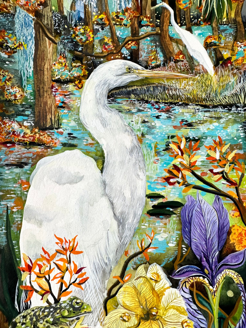 Egrets - Original Artwork