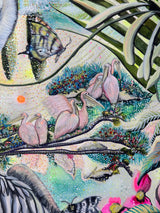 Pelicans In The Park - Original Artwork